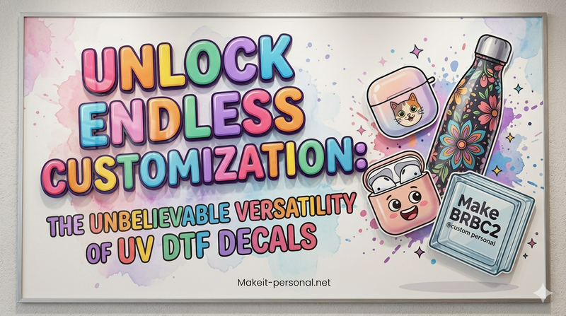 Unlock Endless Customization: Discover the Unbelievable Versatility of UV DTF Decals!
