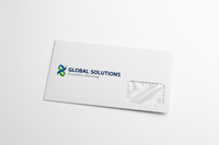 Branded window envelope
