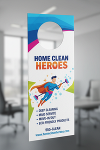 Close-up custom door hanger