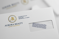 Close-up custom printed envelope