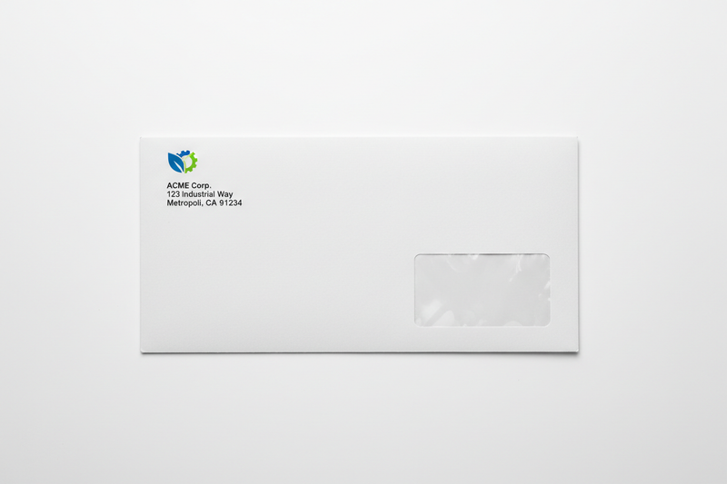 Custom printed envelope with logo