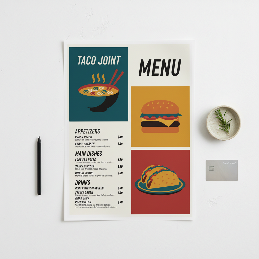 Flat Lay Poster