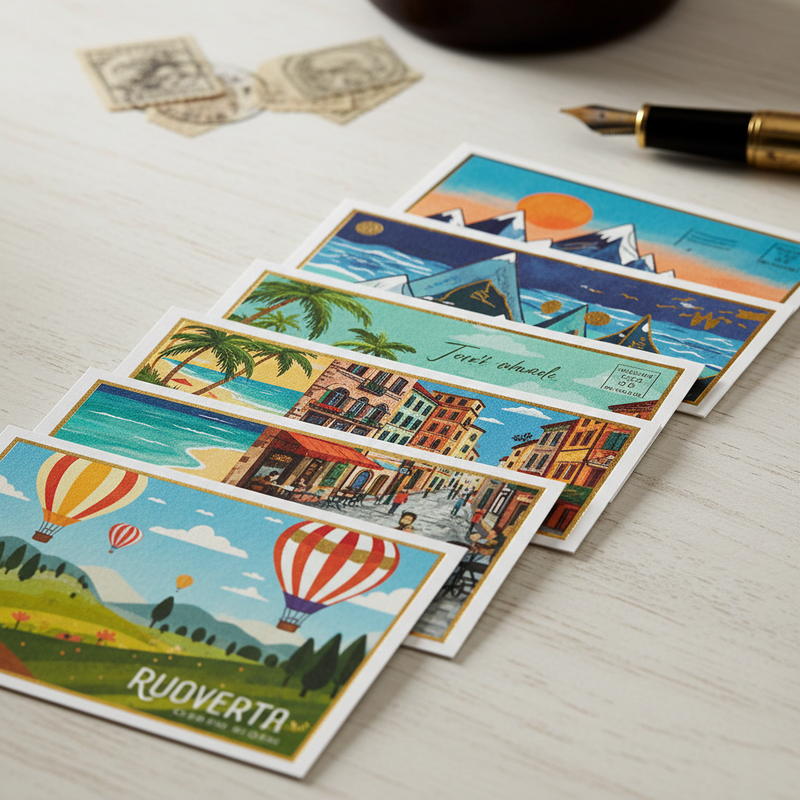 Professional postcard product photography