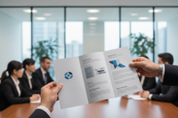 TRi-Fold Brochure in Business Meeting